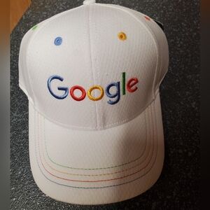 Google Multicolor Logo White Cap